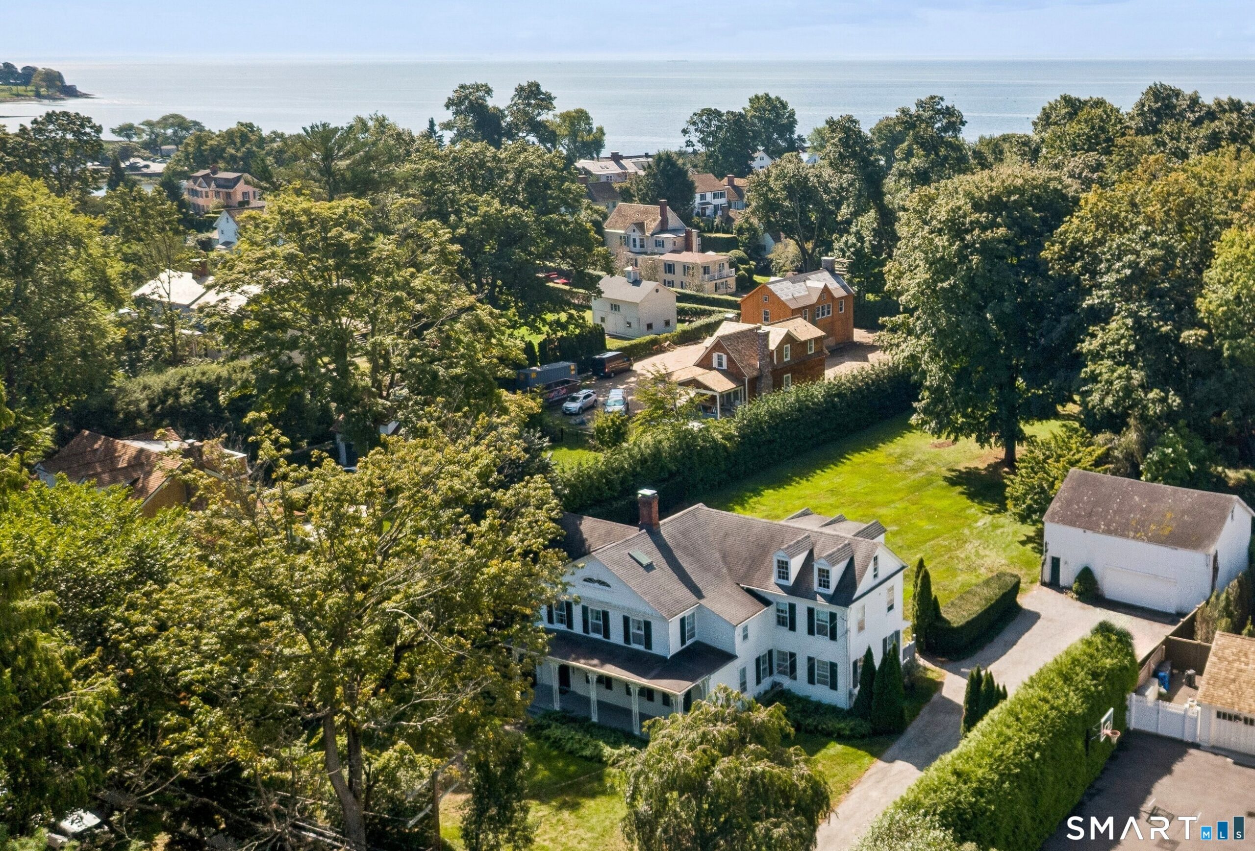 Aerial view of 195 Old South Road in Southport